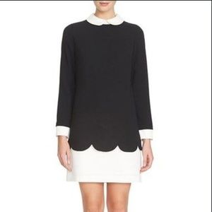CeCe Black and White Collared Dress NWOT